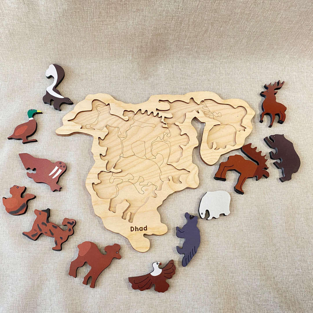 North American Wildlife Puzzle Set!